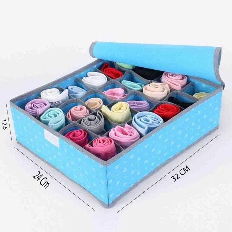 16 Pocket Socks Organizer Box