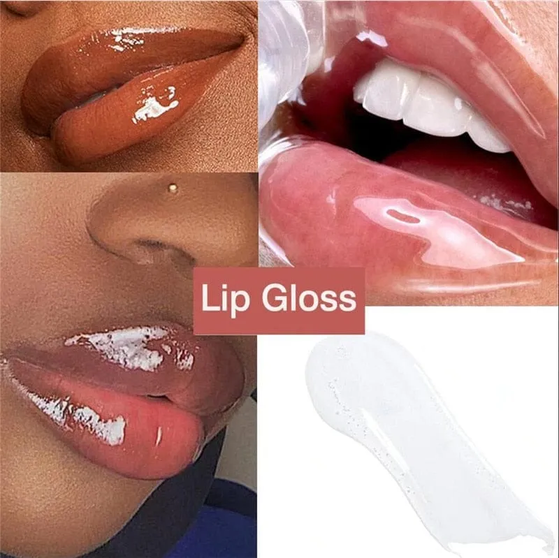 2pcs Lips Gloss Base Moisturizer Plumper Lip Gloss Long Lasting