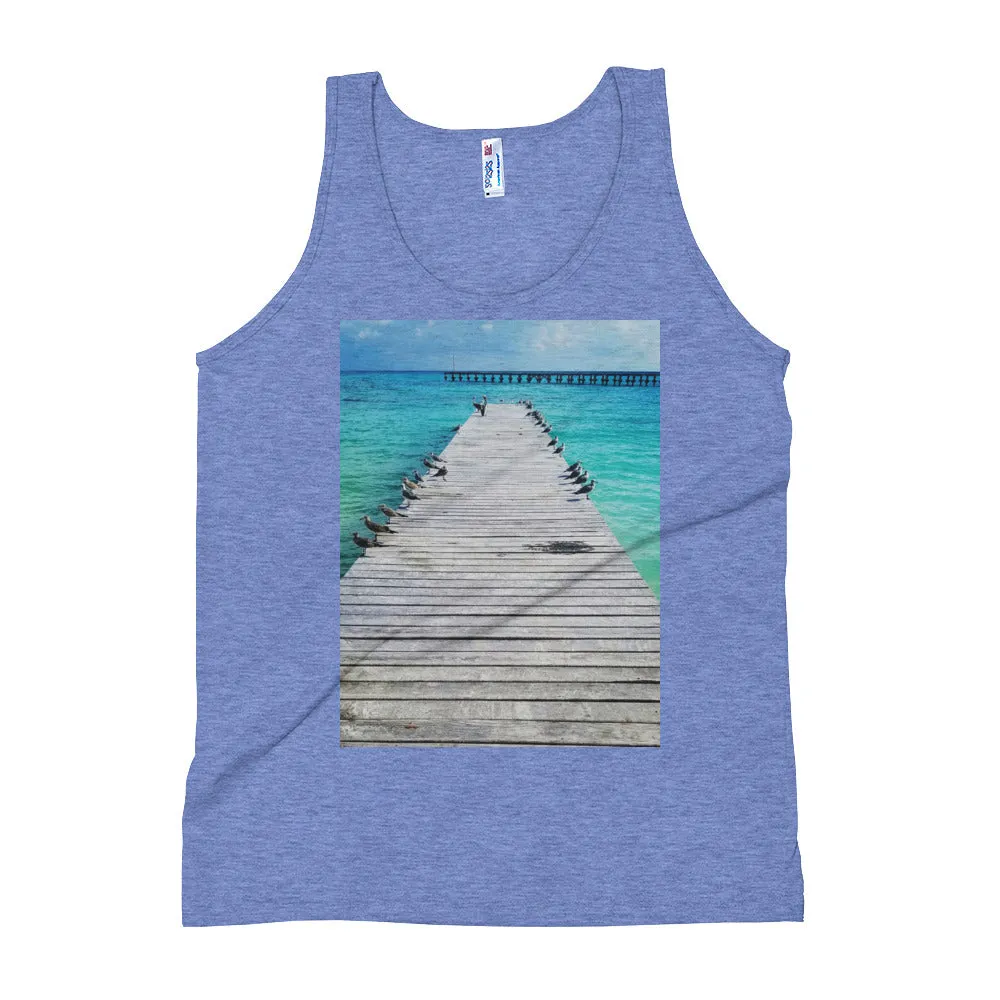 Beach Pier Unisex Tank Top