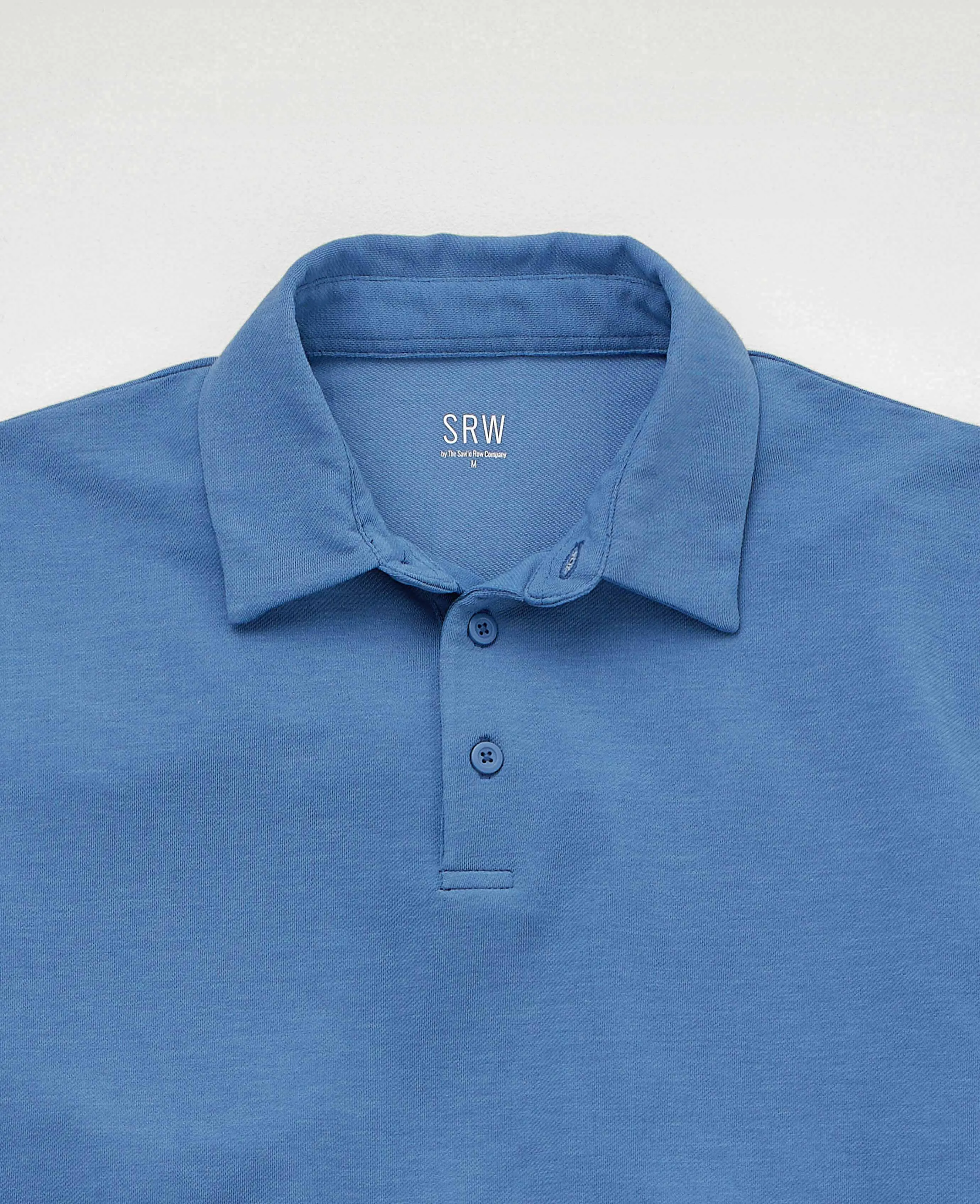 Blue Short Sleeve Active Polo Shirt
