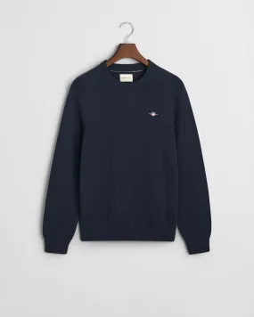 Casual Cotton Crew Neck Sweater