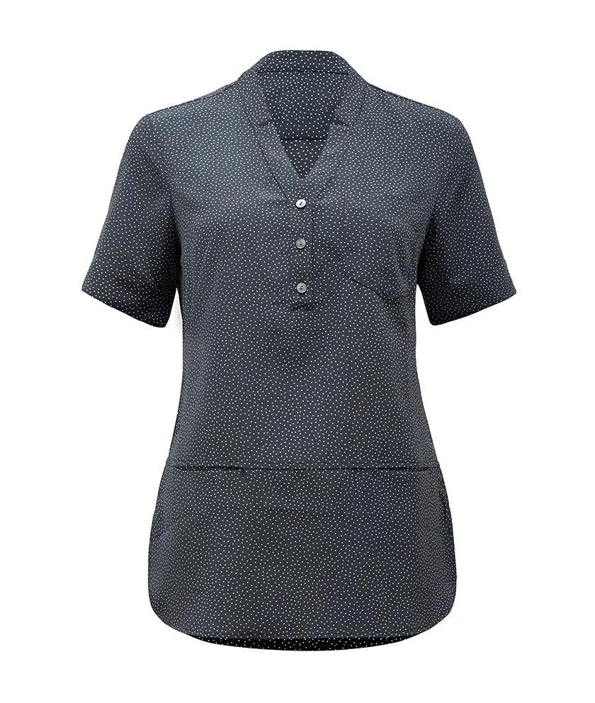 CAT9XP Silvi Spot Print Short Sleeve Tunic