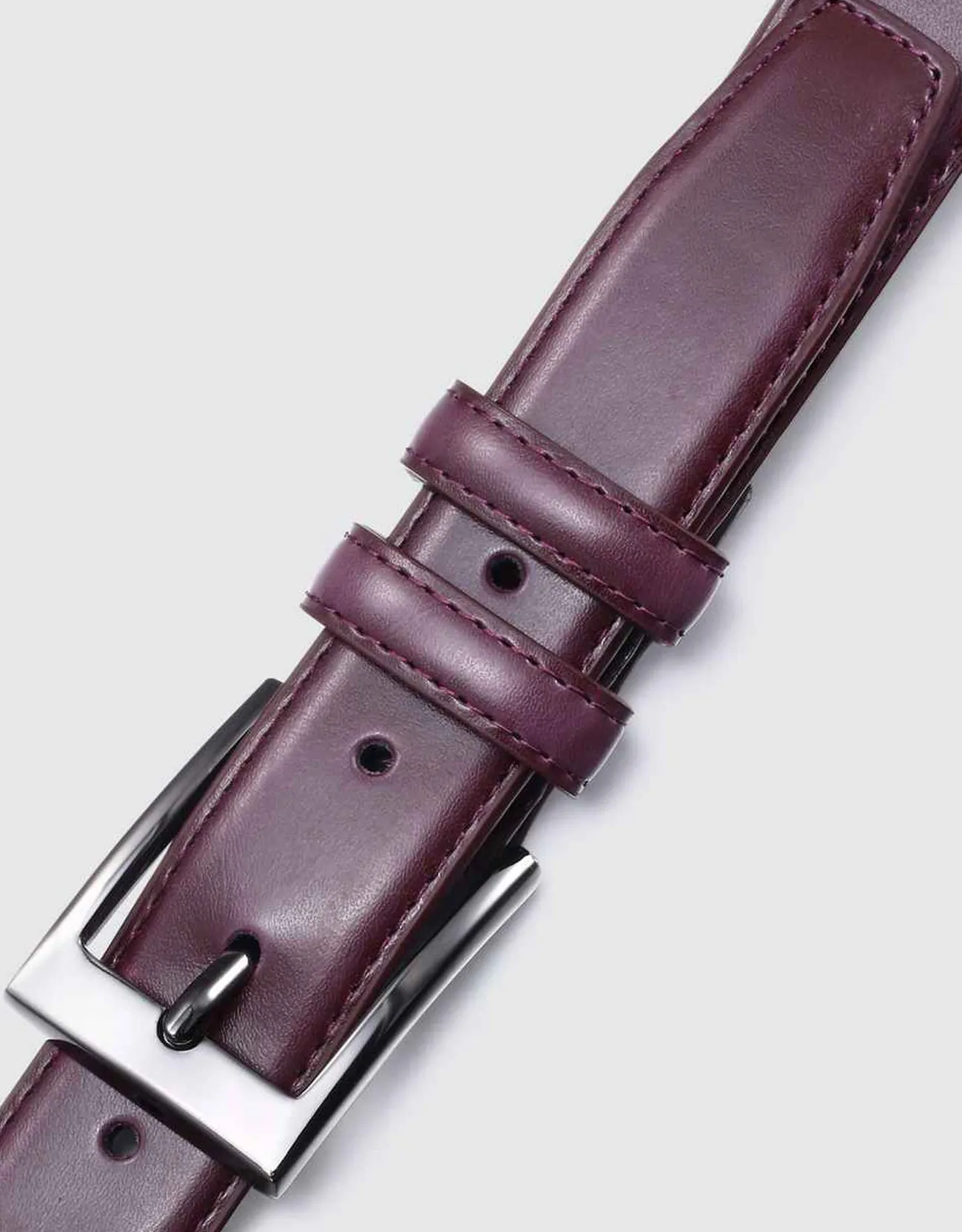 Dual Loop Leather Classic Prong Belt
