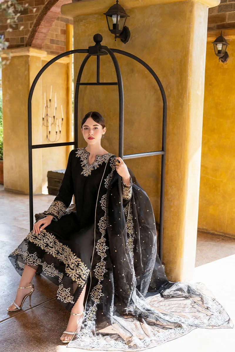 Embellished Black Pakistani Salwar Kameez with Dupatta