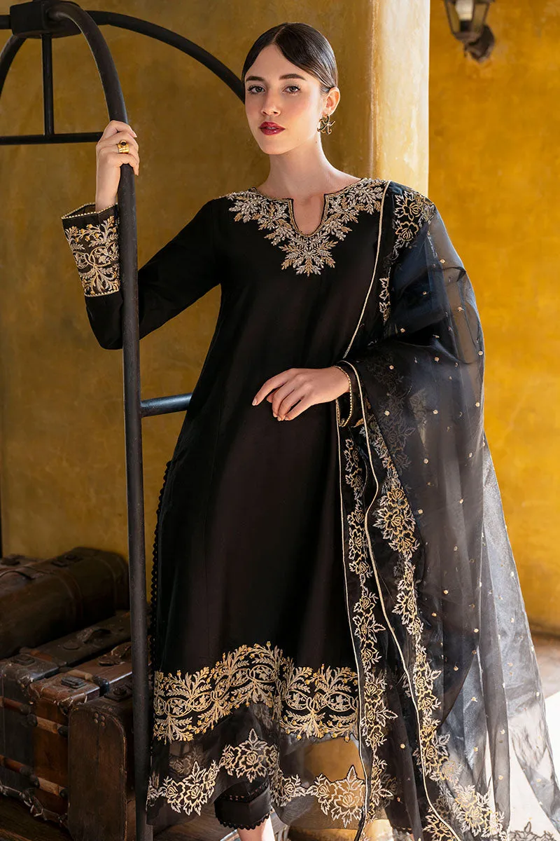 Embellished Black Pakistani Salwar Kameez with Dupatta