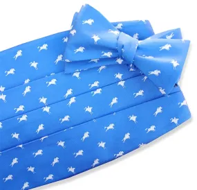 Equestrian Spot: Cummerbund Set - Light Blue