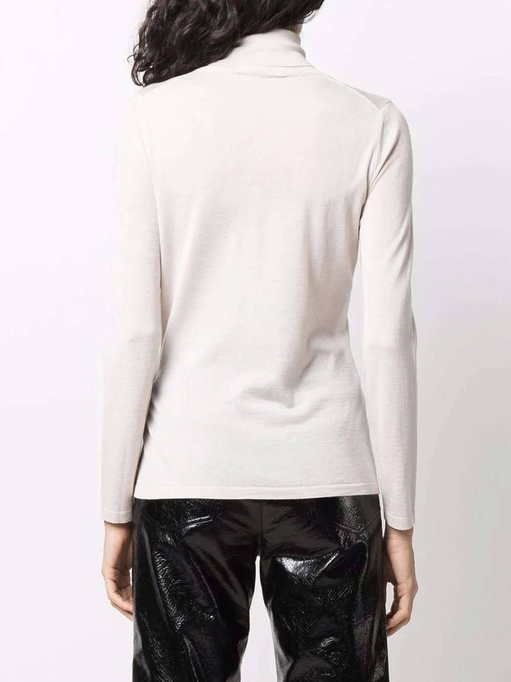 fine-knit roll-neck jumper