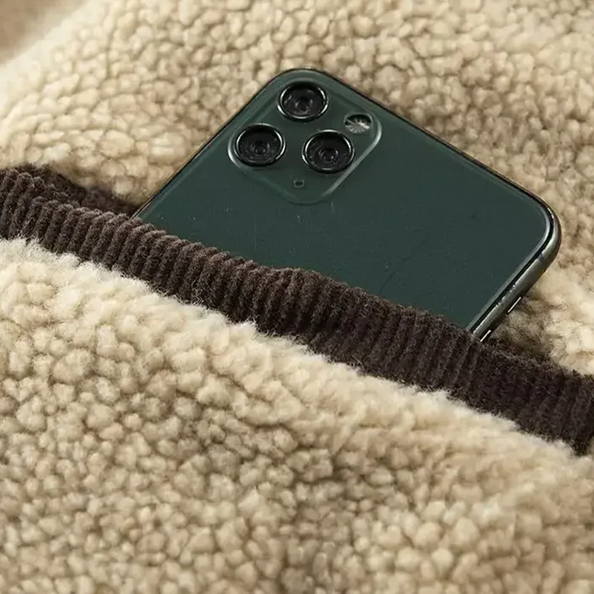 Funki Buys | Jackets | Men's Corduroy Fleece Winter Jacket