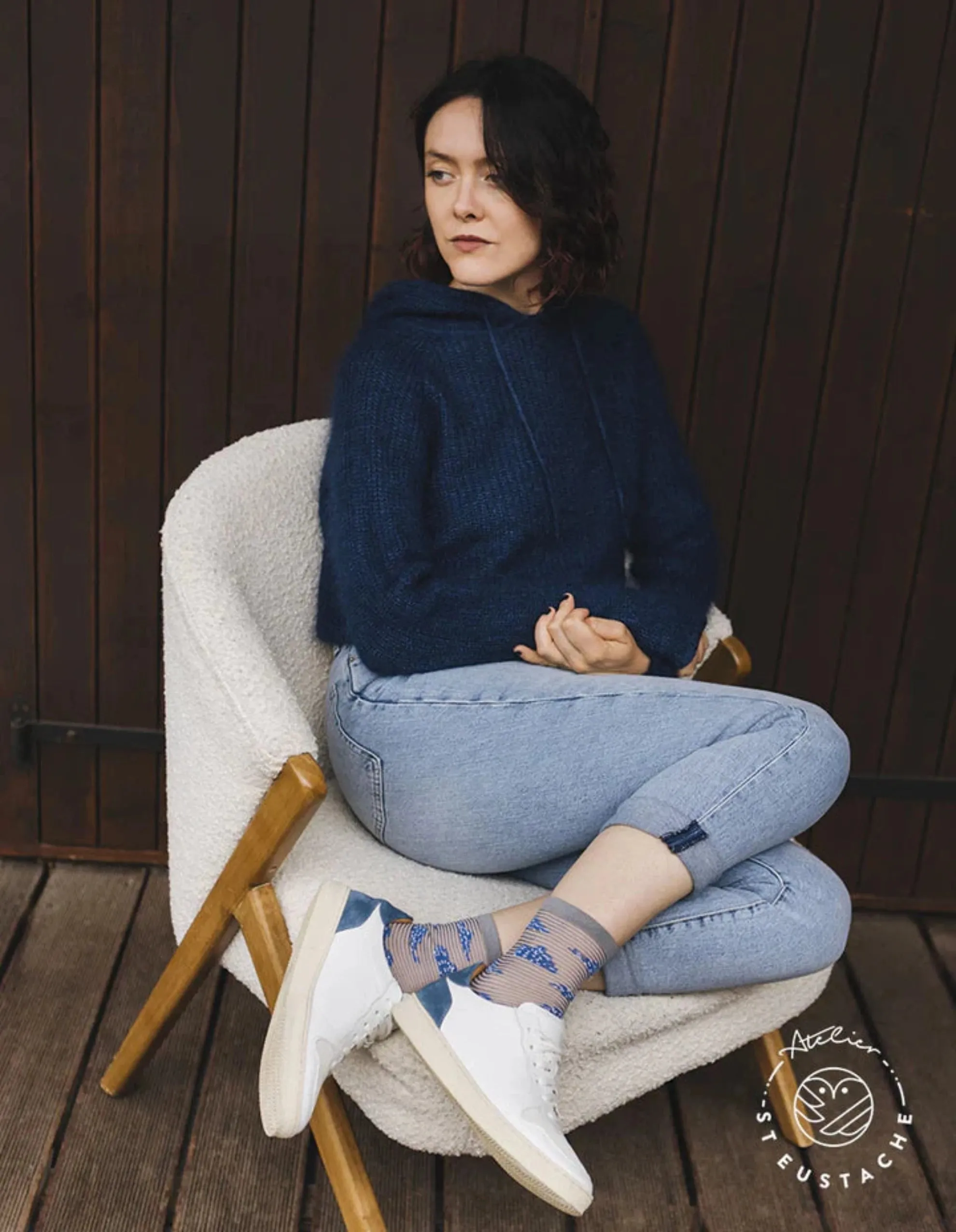 Grey Mist Socks by Atelier St Eustache