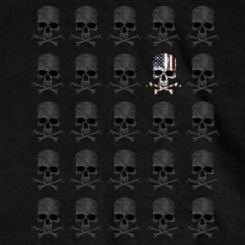 Hot Leathers GMT3440 Men’s Shooter Skull Pattern Sleeveless Black Tank