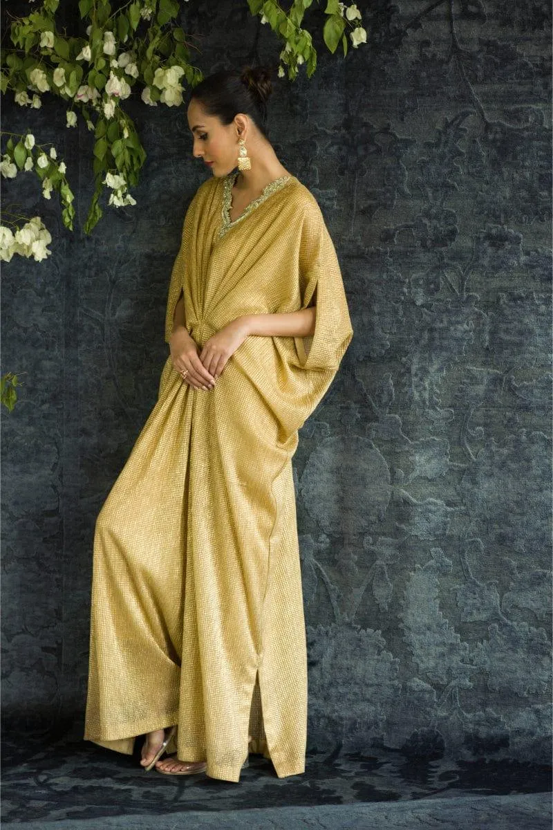 Insia Sohail - Golden Kaftan