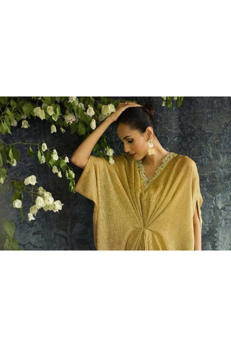 Insia Sohail - Golden Kaftan