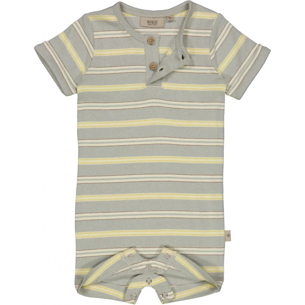 Jumpsuit Alfred SS - morning mist stripe