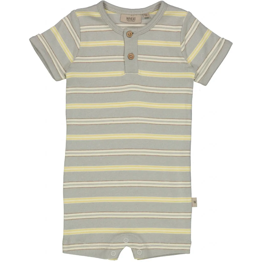 Jumpsuit Alfred SS - morning mist stripe