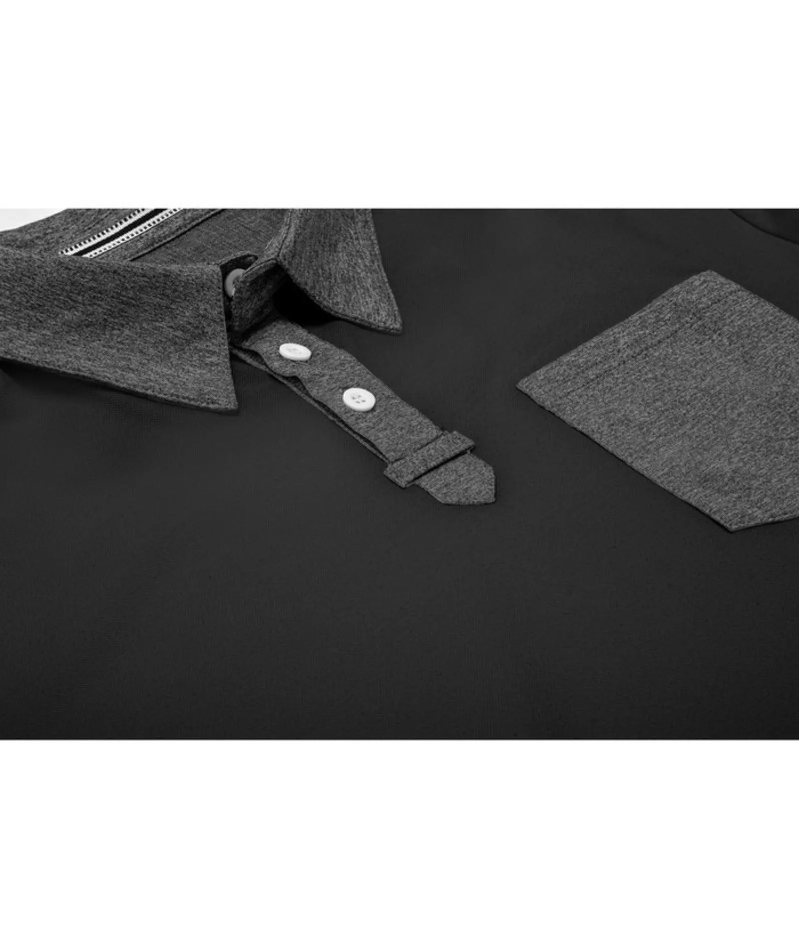 Men's Basic Dry Fit Sports Polo Shirt with Pocket-ZPK007785