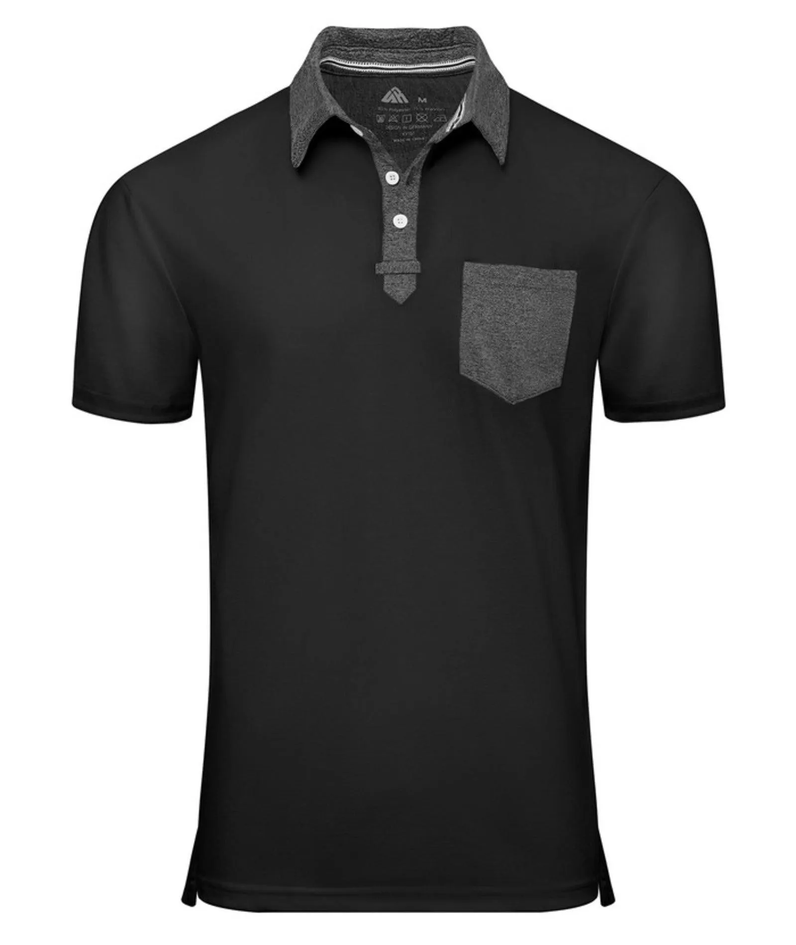 Men's Basic Dry Fit Sports Polo Shirt with Pocket-ZPK007785