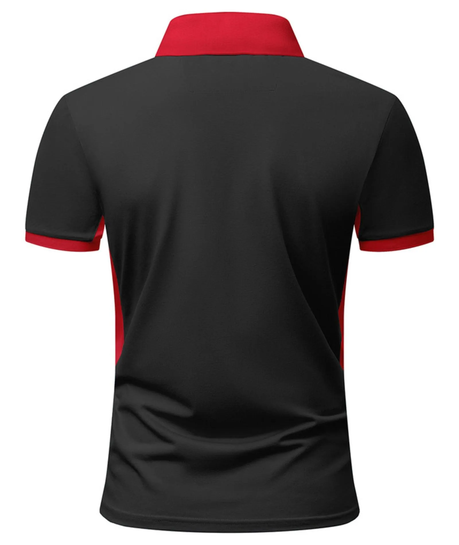 Men's Button Up Slim Fit Polo Shirt-ZPK007904
