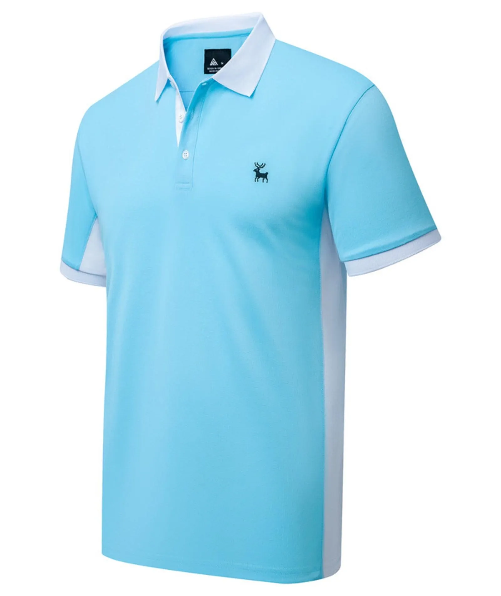 Men's Button Up Slim Fit Polo Shirt-ZPK007904