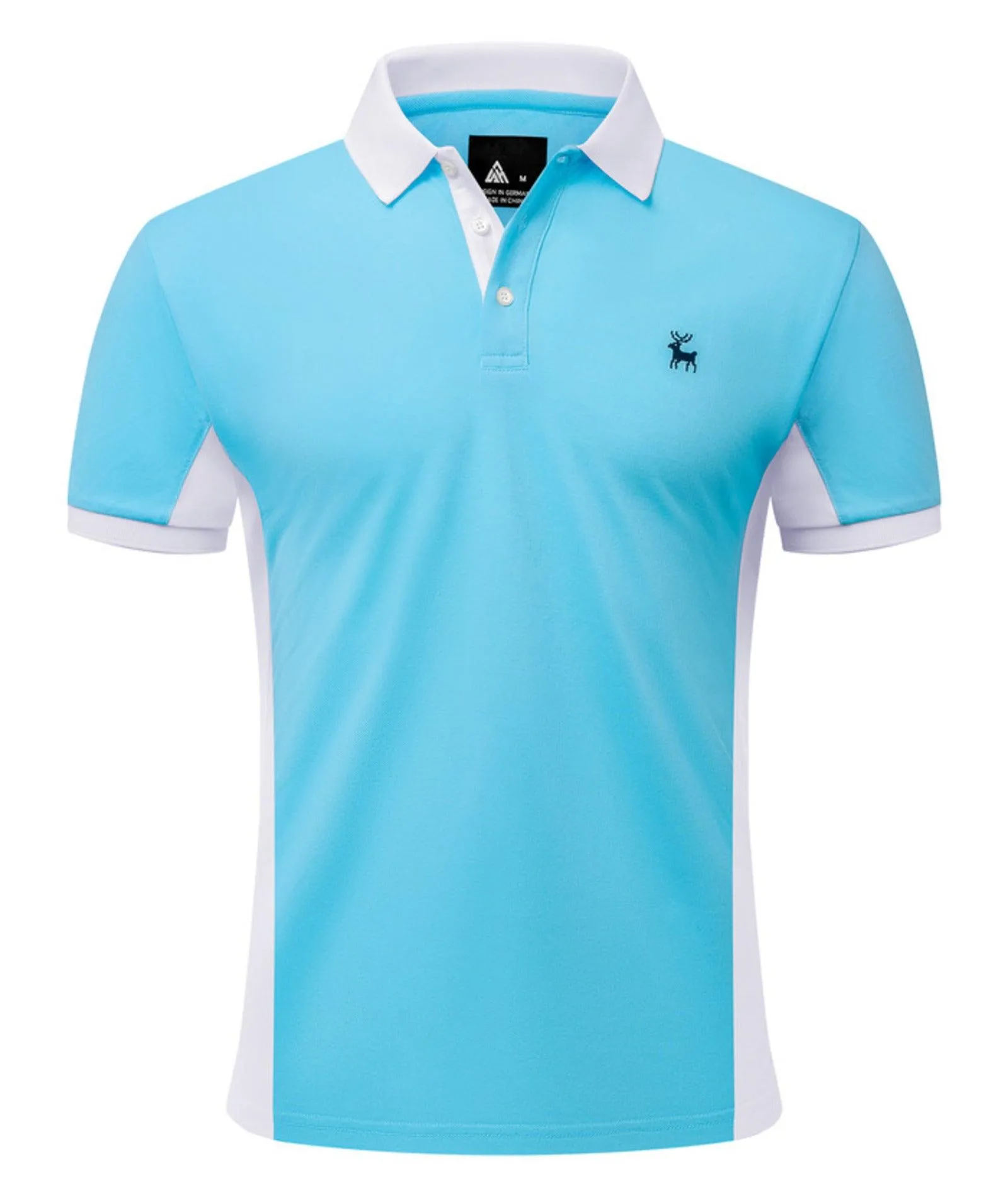 Men's Button Up Slim Fit Polo Shirt-ZPK007904