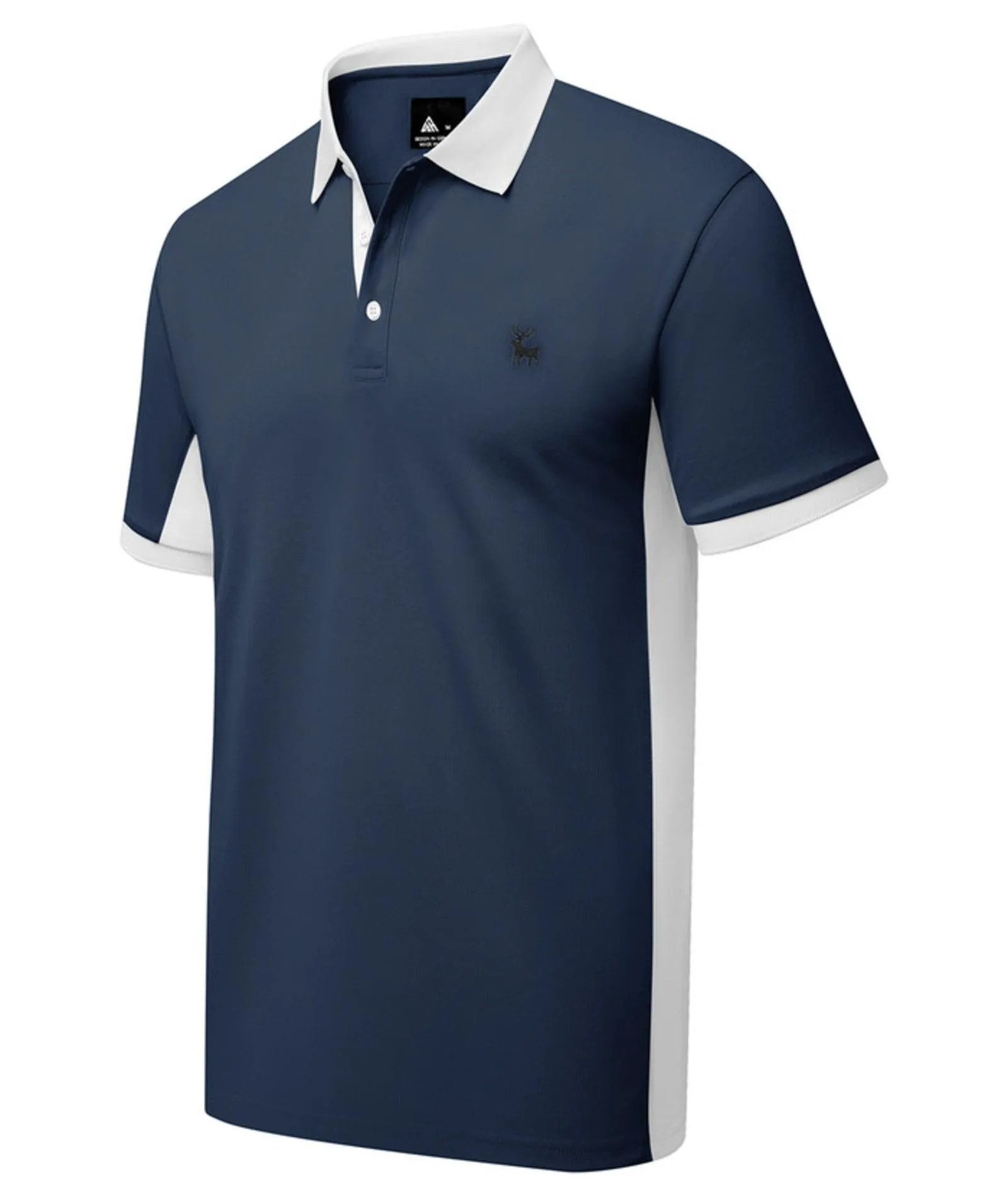 Men's Button Up Slim Fit Polo Shirt-ZPK007904