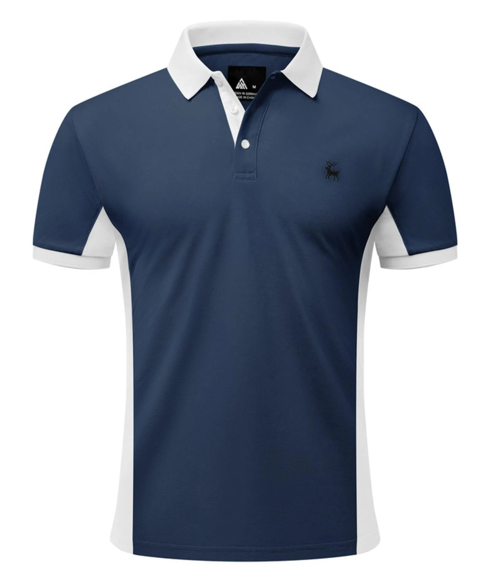 Men's Button Up Slim Fit Polo Shirt-ZPK007904