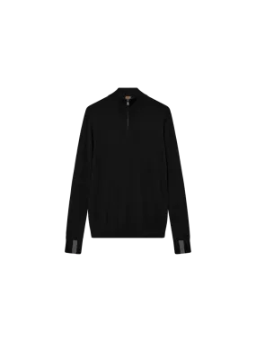 MMGAdam Soft Zip Turtle Neck Black