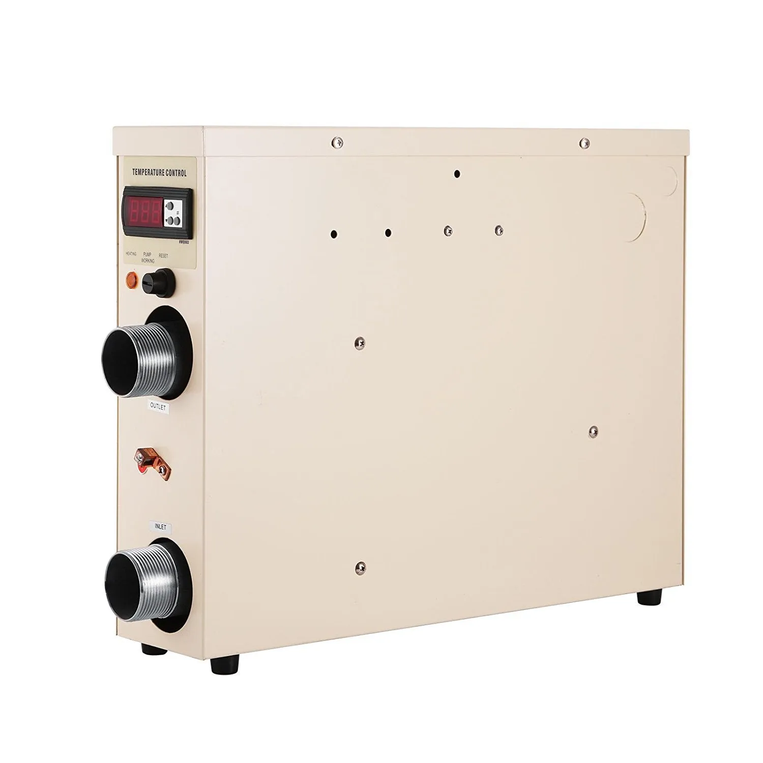 OrangeA Pool Heater Electric 11KW 220V Spa Heater Electric Heating and Thermostat Pool Heat Pump (Pool Heater)