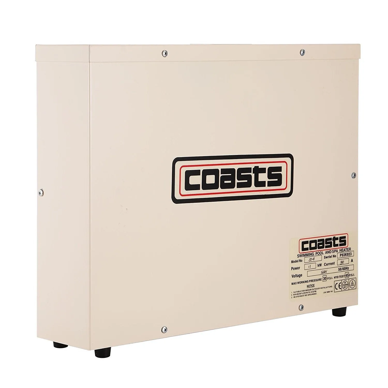 OrangeA Pool Heater Electric 11KW 220V Spa Heater Electric Heating and Thermostat Pool Heat Pump (Pool Heater)