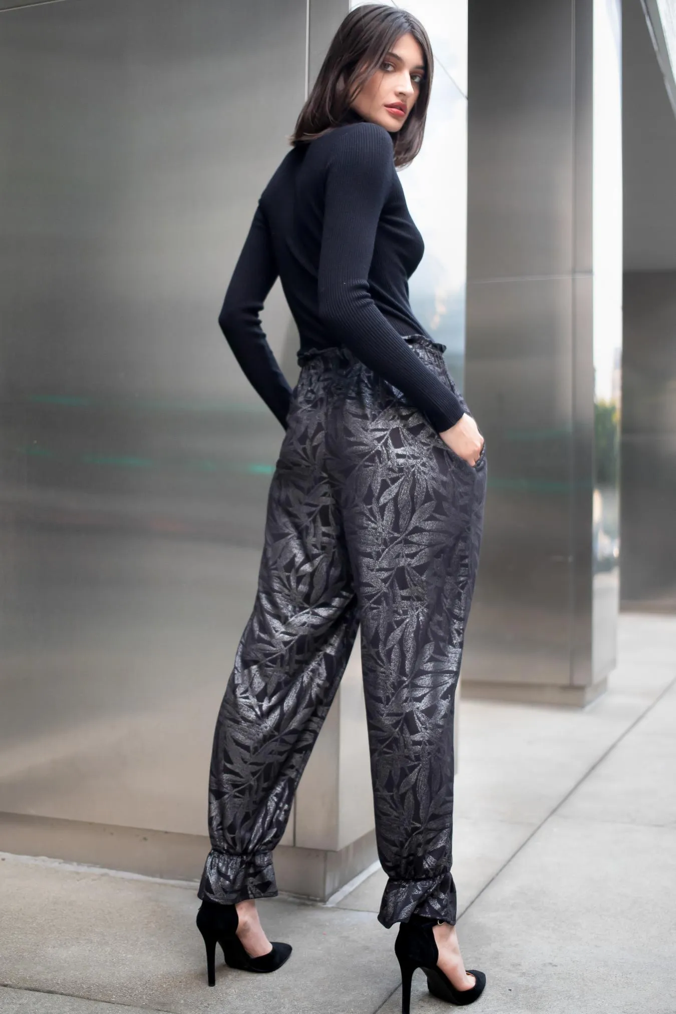 Pablo Pants-Metallic Fern