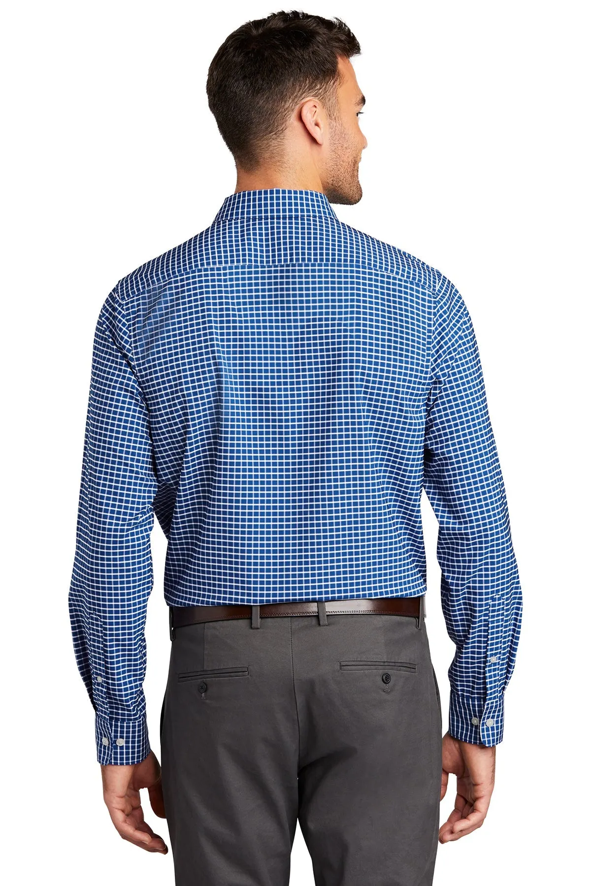 Port Authority City Branded Stretch Tunics, True Blue/White