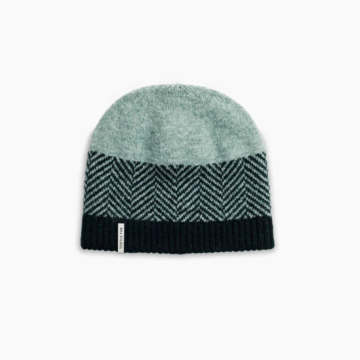 Recycled Haring Knit Beanie - Sage
