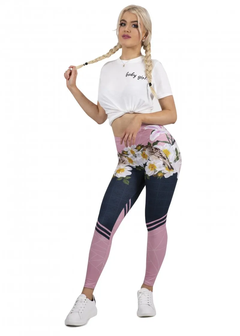 Regular Leggings (8-12 UK Size) - Spring in Bloom