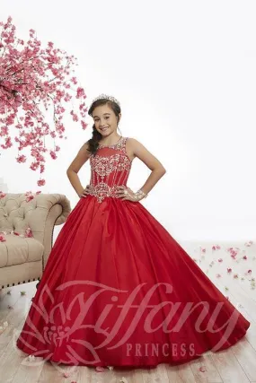 Shimmer Red Belted Look Ballgown Size 2 in stock