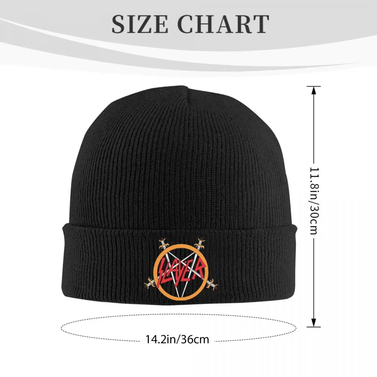 Slayers Logo Knitted Beanie – Warm Winter Hat for Men & Women | Unisex Autumn Color Cap