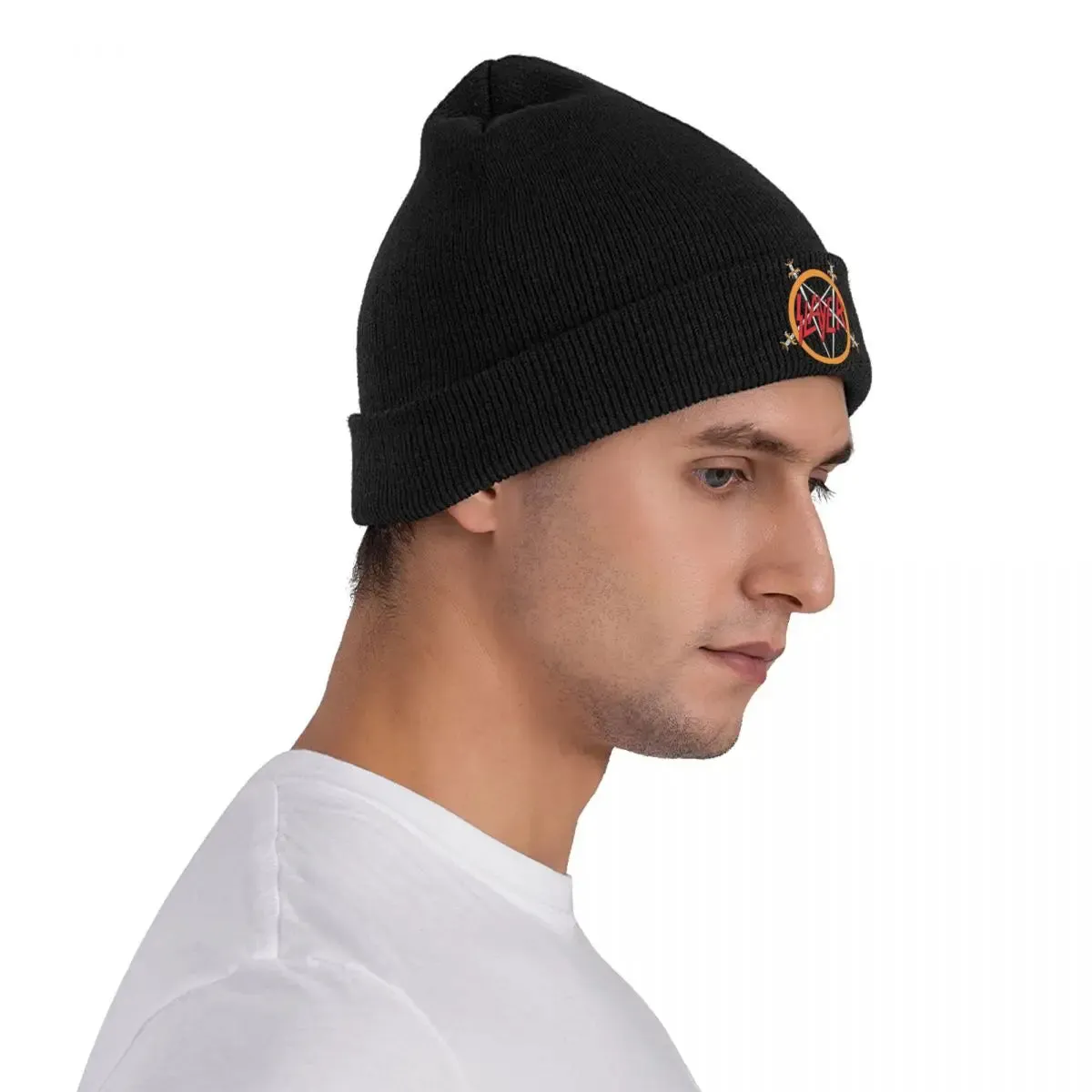 Slayers Logo Knitted Beanie – Warm Winter Hat for Men & Women | Unisex Autumn Color Cap