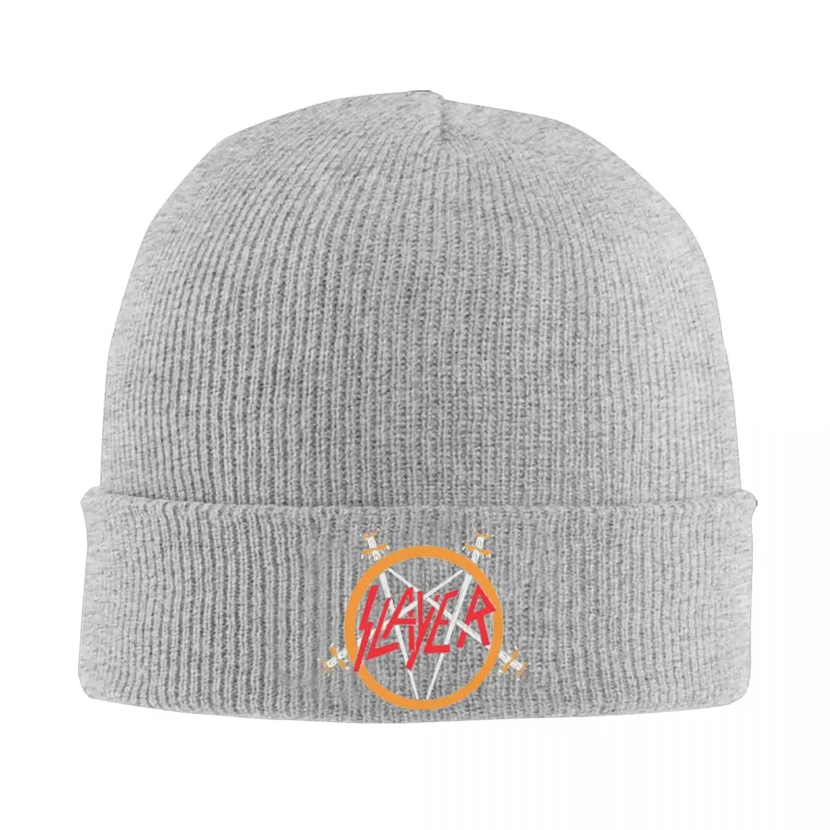 Slayers Logo Knitted Beanie – Warm Winter Hat for Men & Women | Unisex Autumn Color Cap