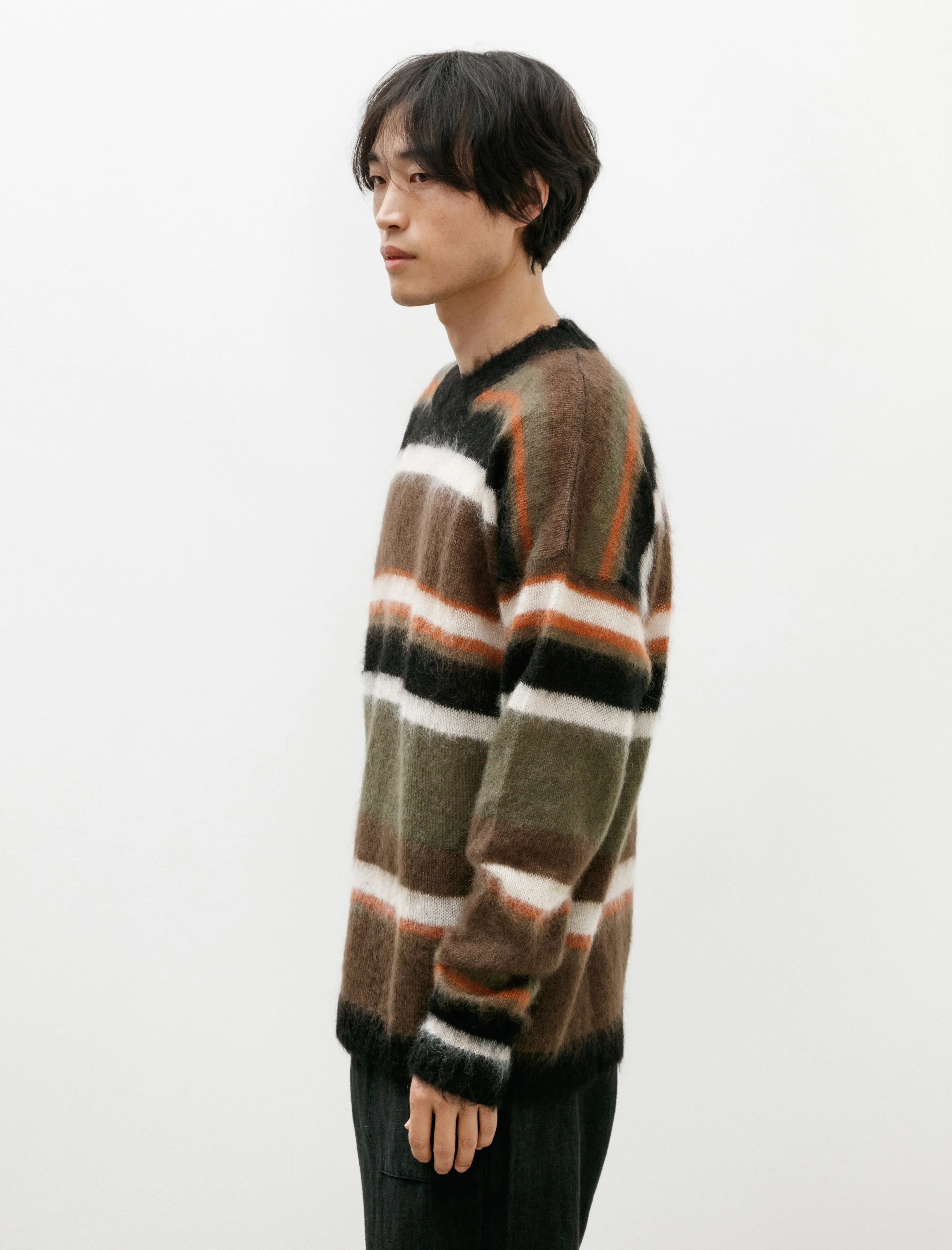 Stripe Mohsil Jumper Khaki