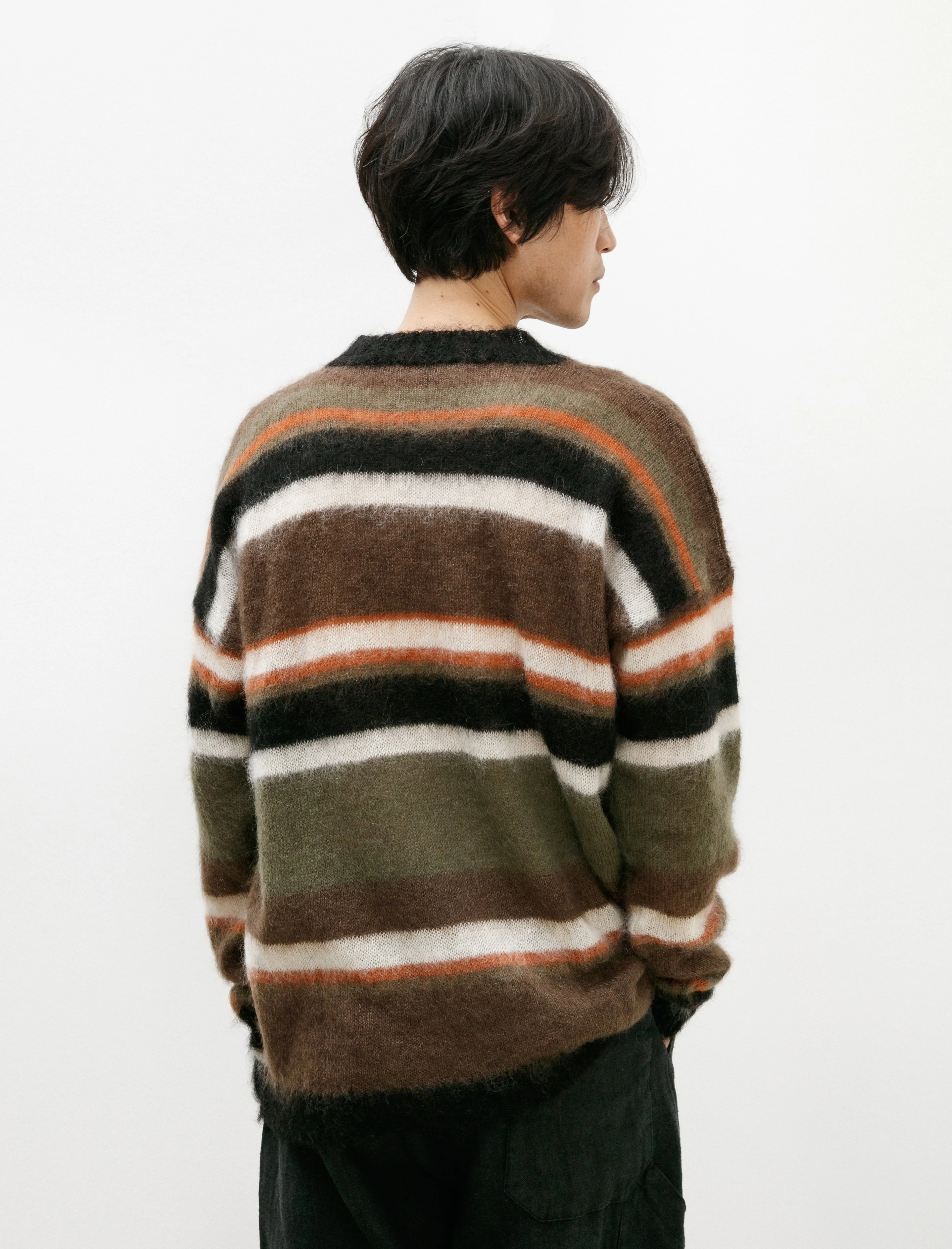 Stripe Mohsil Jumper Khaki